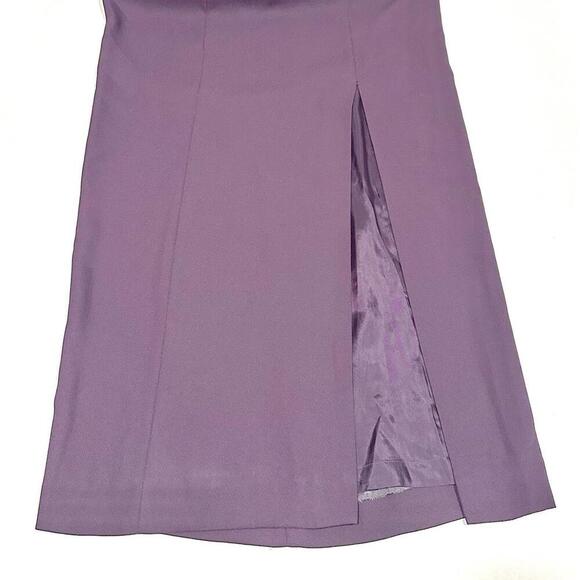 Liz Claiborne Night Women's Dark Purple Long Sleeveless Beaded Formal Gown Size8 - Picture 10 of 15